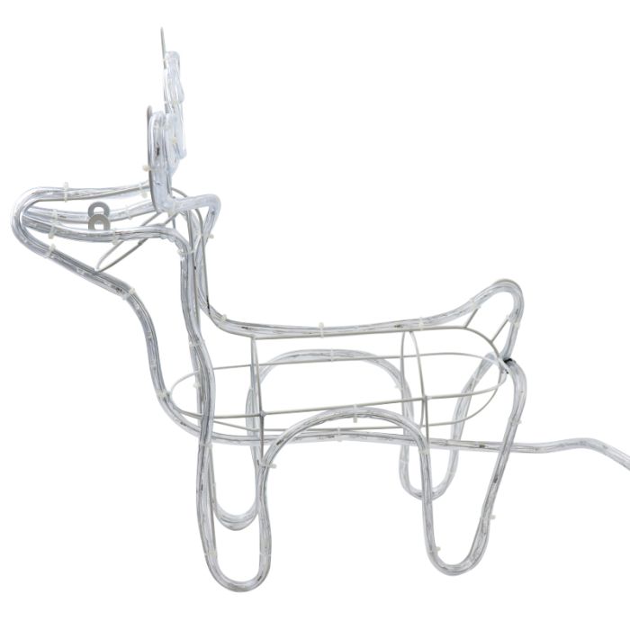 Reindeer with sleigh rope lights