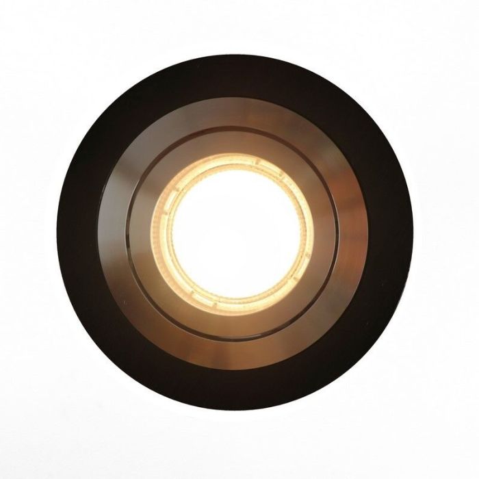 Aluminium recessed light black, Heido