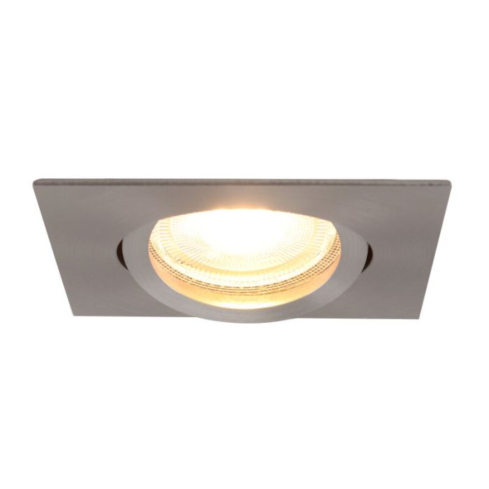 Aluminium recessed light grey, Onno