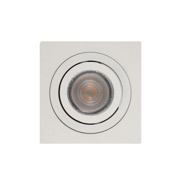 Aluminium recessed light white, Heido