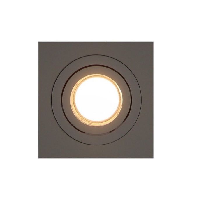 Aluminium recessed light white, Heido