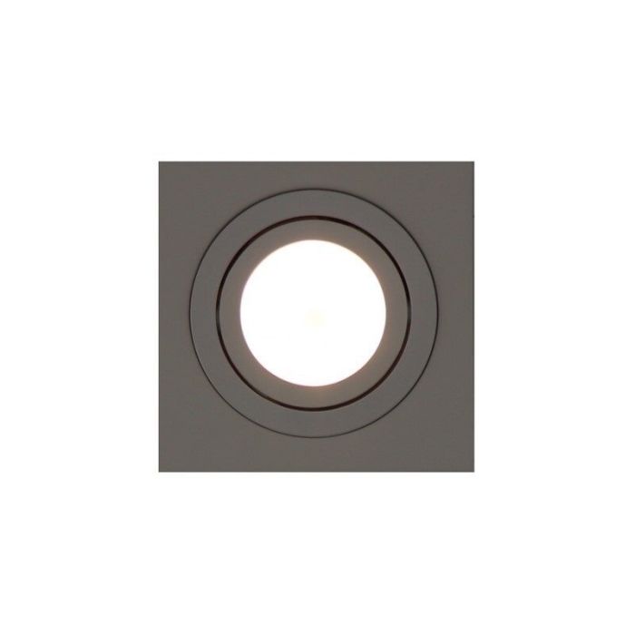 Aluminium recessed light white, Heido