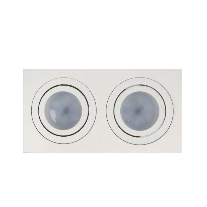 Aluminium recessed light white, Heido