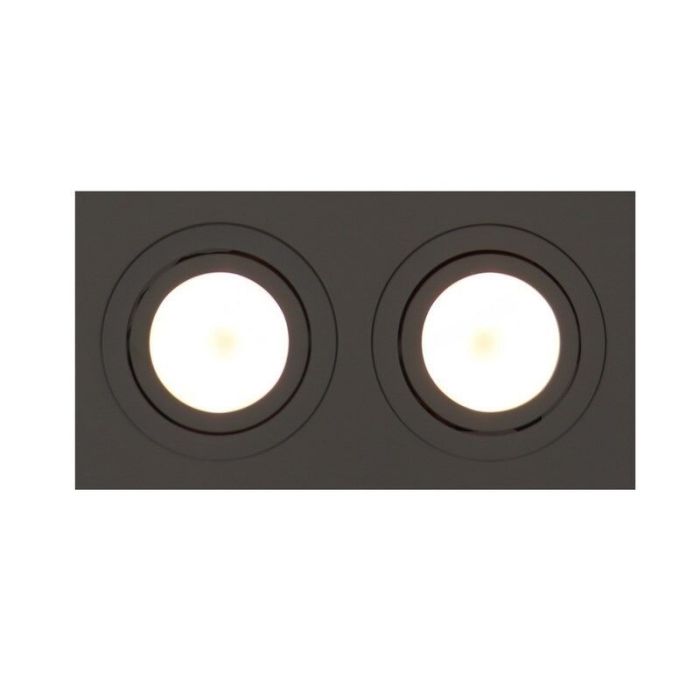 Aluminium recessed light white, Heido