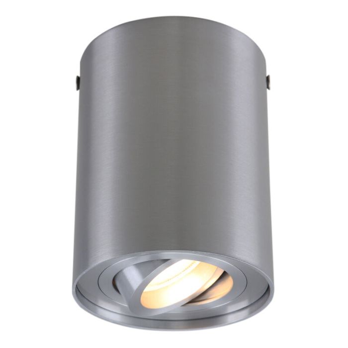 Modern surface mounted downlight silver, Onno