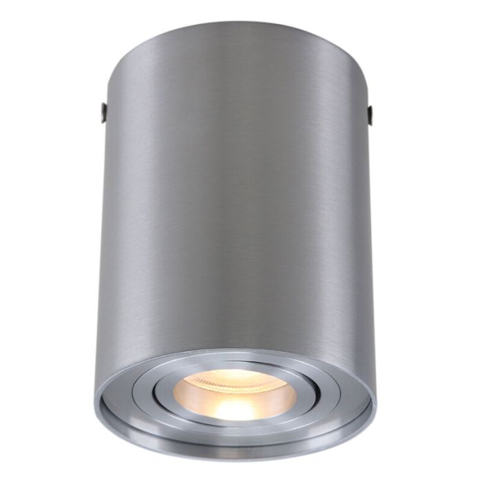 Modern surface mounted downlight silver, Onno