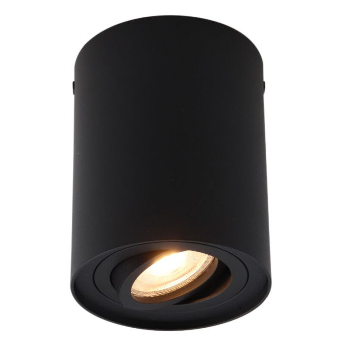 Modern surface mounted downlight black, Onno