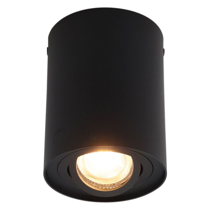 Modern surface mounted downlight black, Onno
