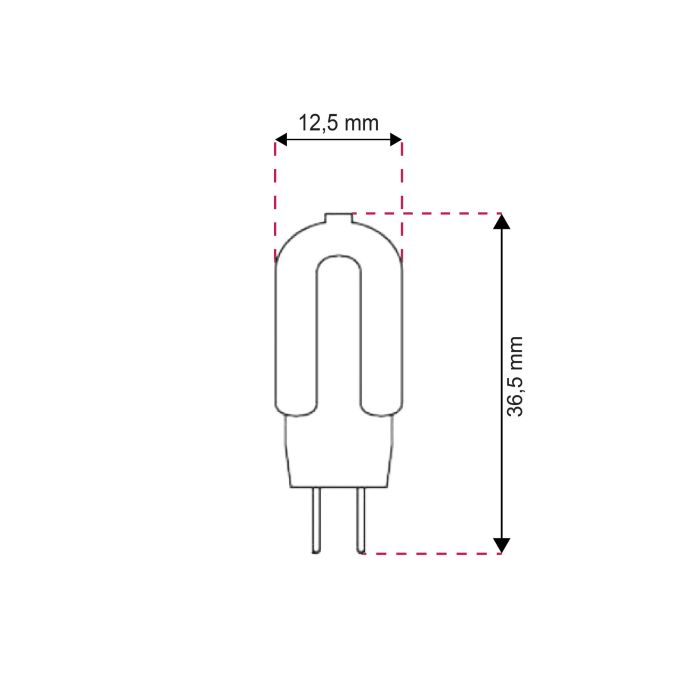 G4 lamp holder LED light Deen, 1,3w 3000K (Warm white)
