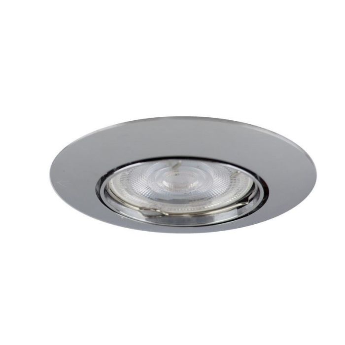 Aluminium recessed light chrome, Rudo