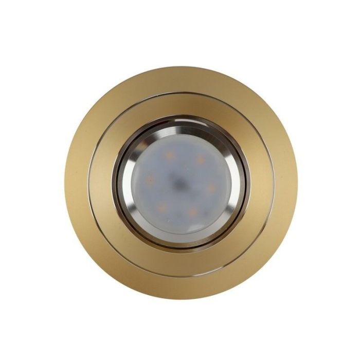 Aluminium recessed light gold, Tycho