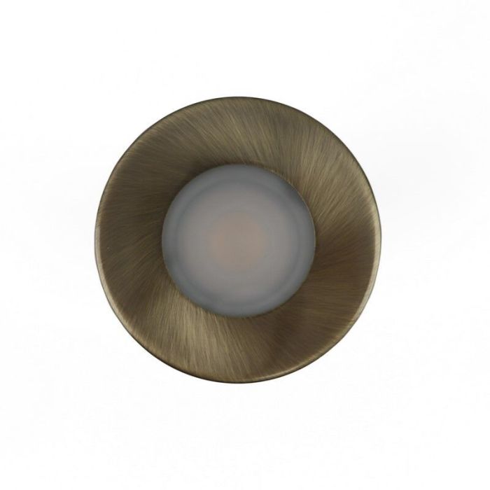 Metal bathroom recessed downlight bronze, Mela, IP44