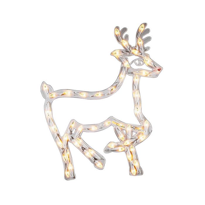 LED Christmas Reindeer, double-sided illuminated with 50 LEDs