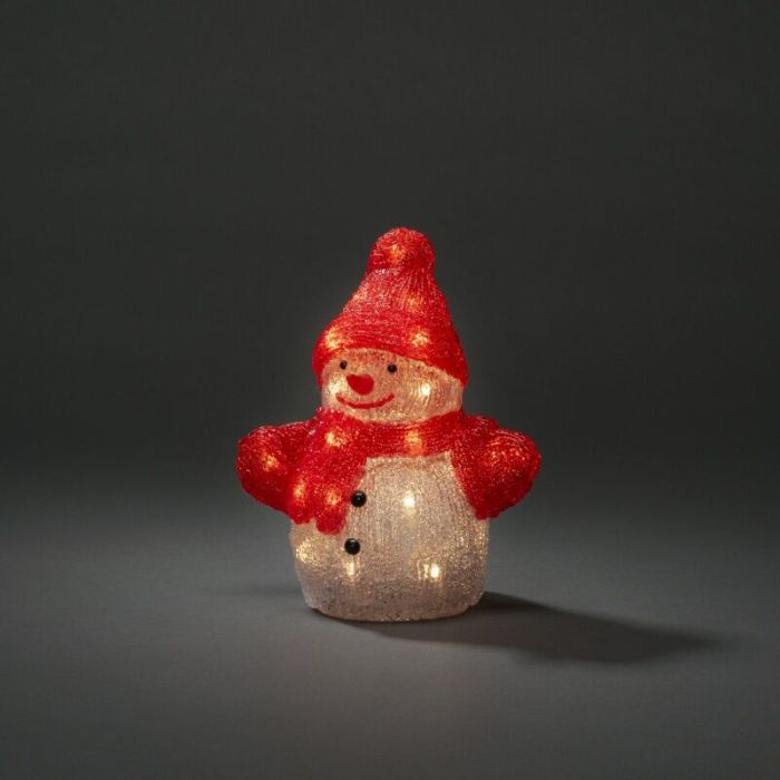 Snowman with red hat, 22.5 cm