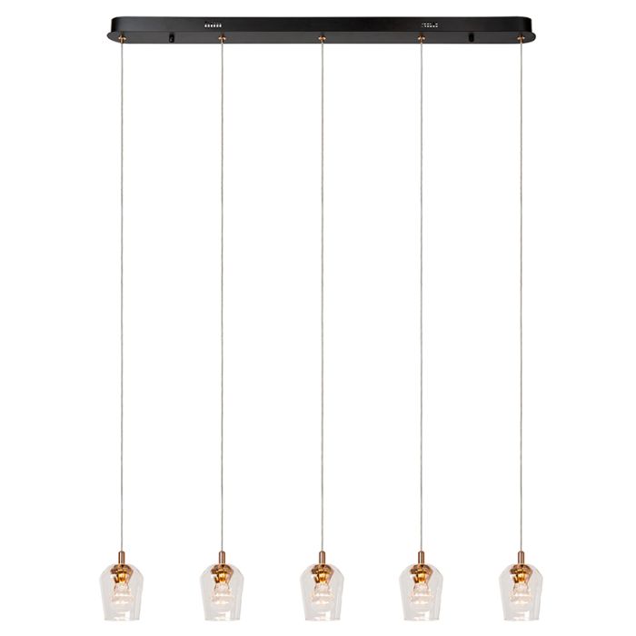 Transparent pendant light modern, Berliane, 4W, 2700K LED
