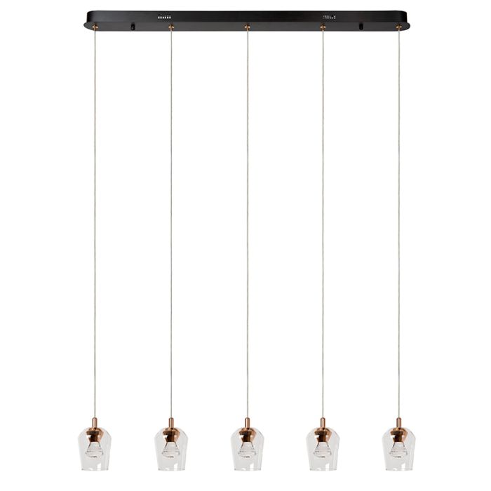 Transparent pendant light modern, Berliane, 4W, 2700K LED