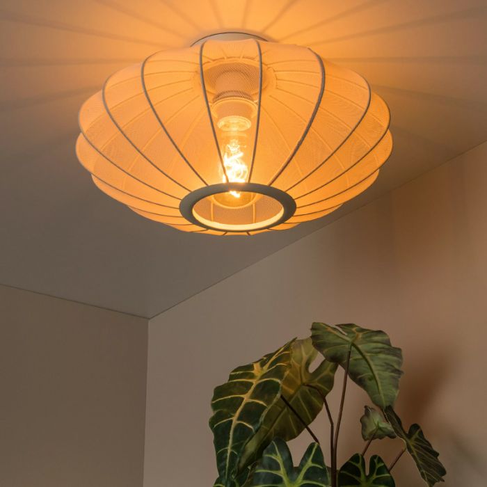 Beige flush ceiling light modern, Corina