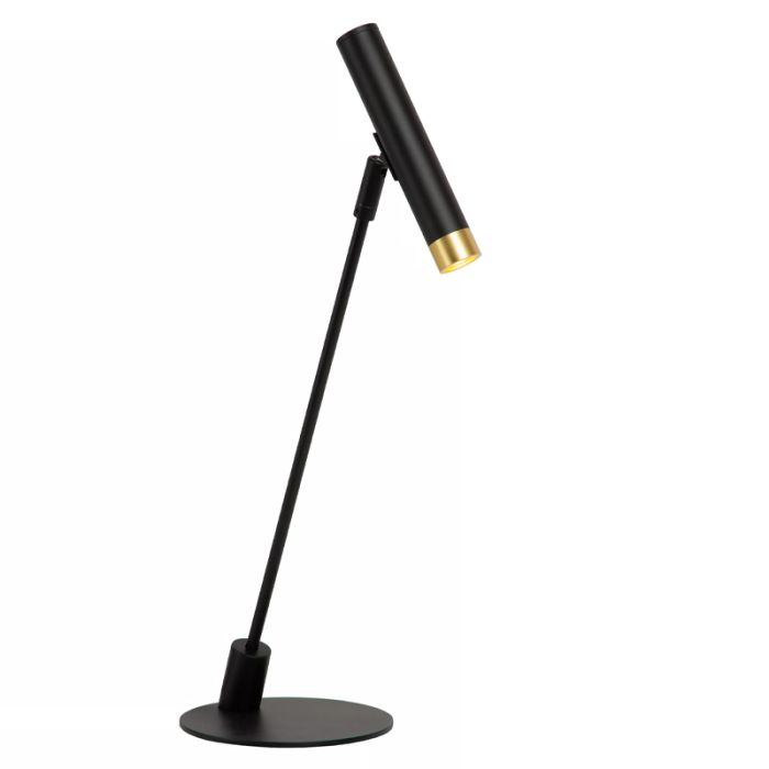 Black table lamp modern, Alec, with switch