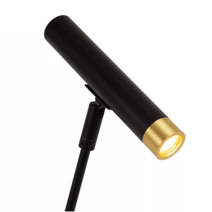 Black table lamp modern, Alec, with switch