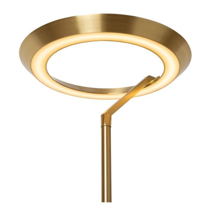 Brass floor lamp modern, Celeste, 21W, 2700K LED, with touch dimmer