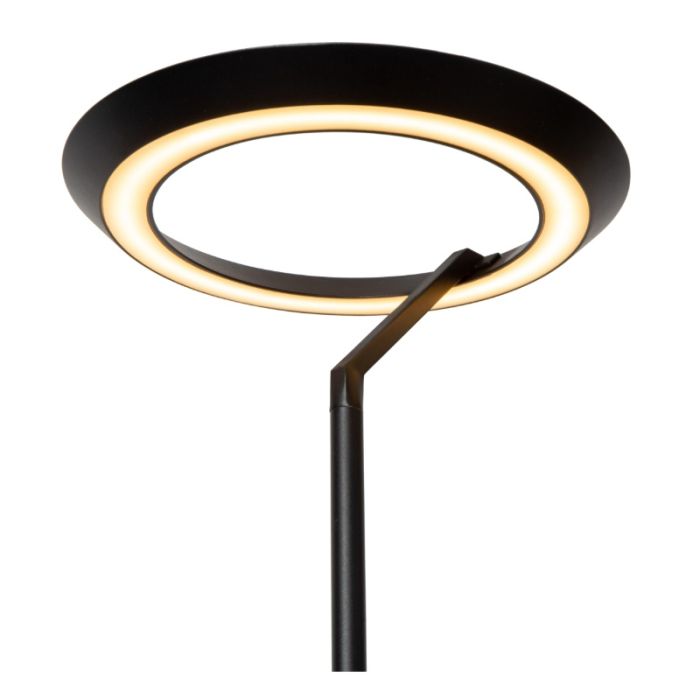 Black floor lamp modern, Celeste, 21W, 2700K LED, with touch dimmer