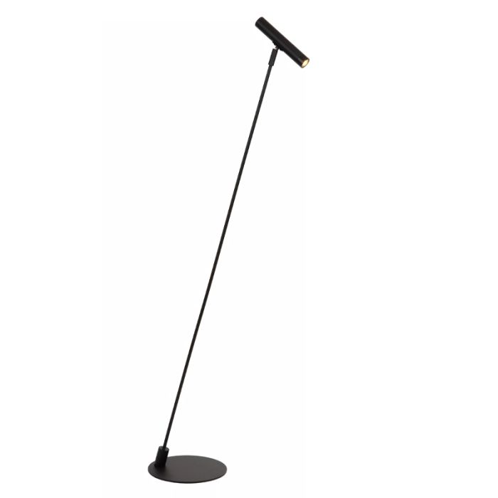 Black floor lamp modern, Alec, with switch