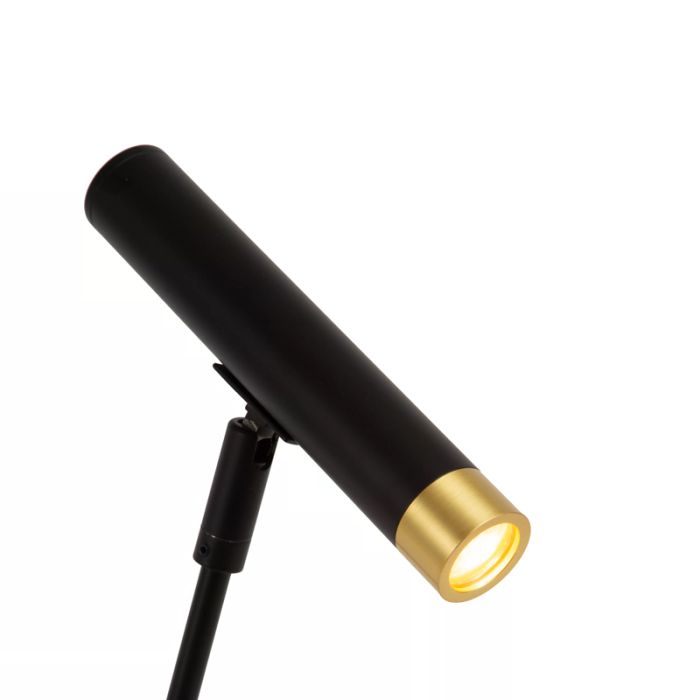 Black floor lamp modern, Alec, with switch