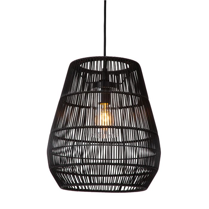Black outdoor light rustic, Nerida, IP44