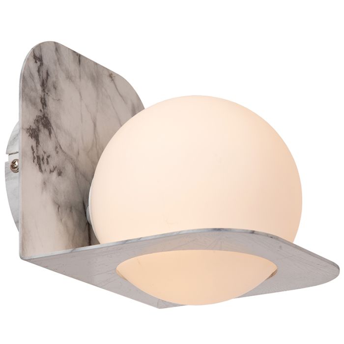 Grey bathroom wall light modern, Davy, IP44
