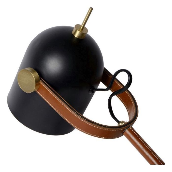 Brown desk lamp retro, Waylon, with switch