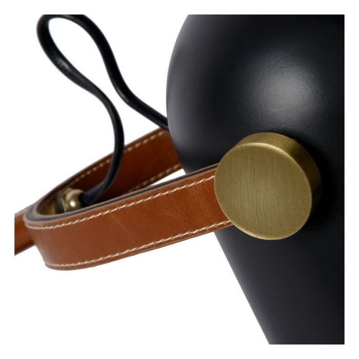 Brown desk lamp retro, Waylon, with switch