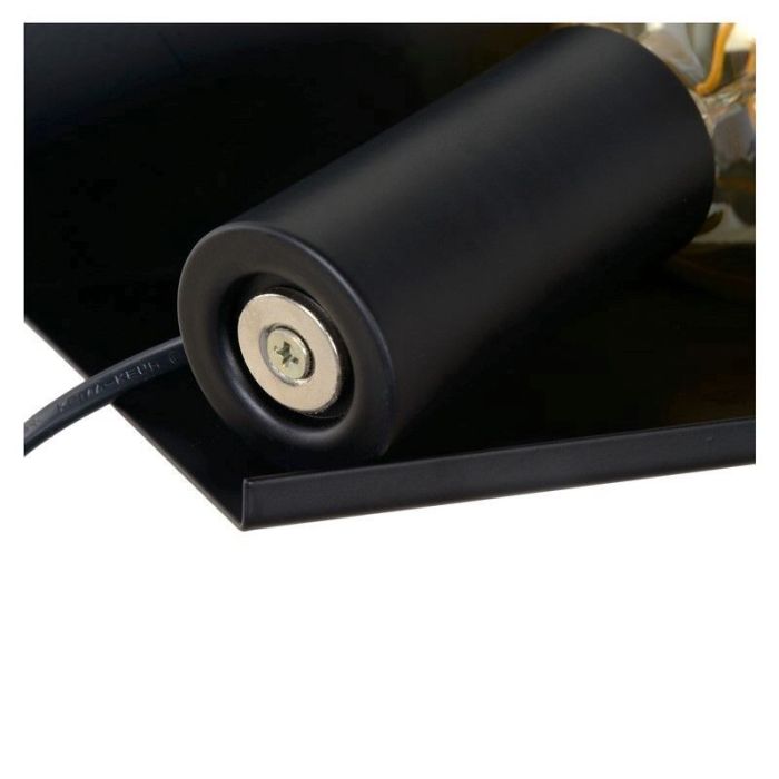 Black wall light modern, Sebo, with switch