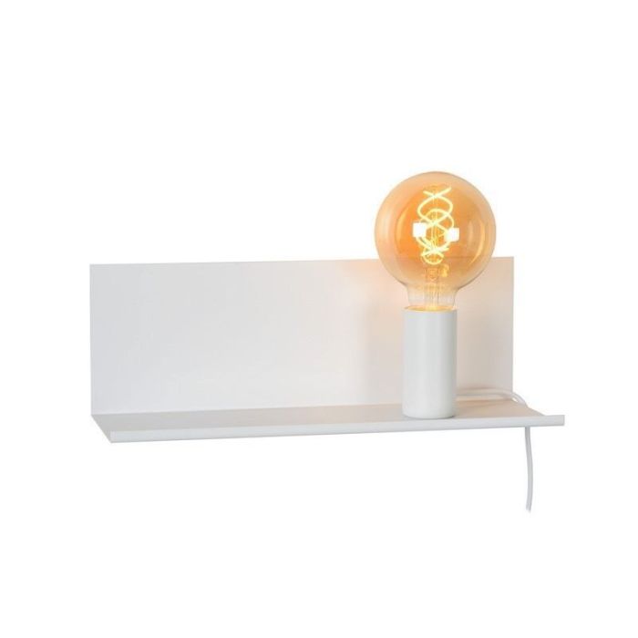 White wall light modern, Sebo, with switch