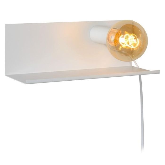 White wall light modern, Sebo, with switch