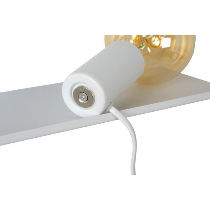 White wall light modern, Sebo, with switch