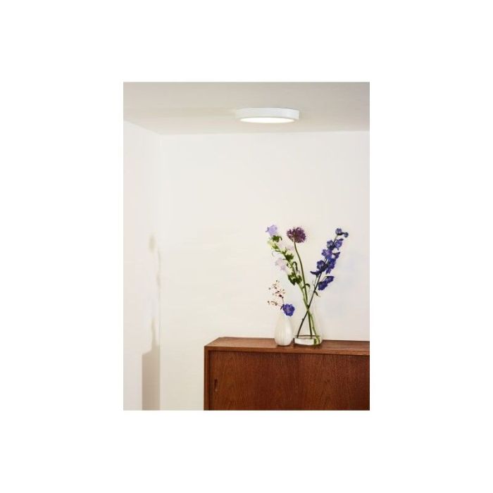 White flush ceiling light modern, Tendo, 18W, 3000K LED