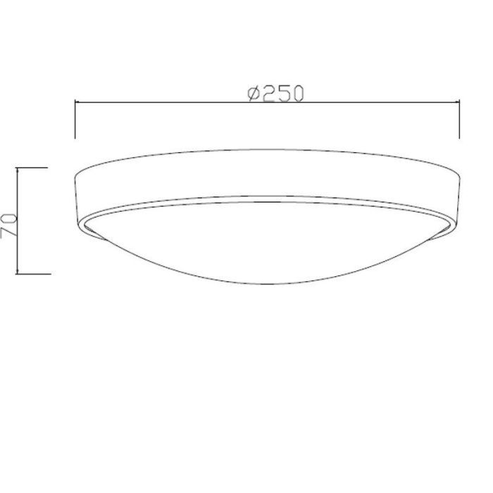 White flush ceiling light modern, Lex