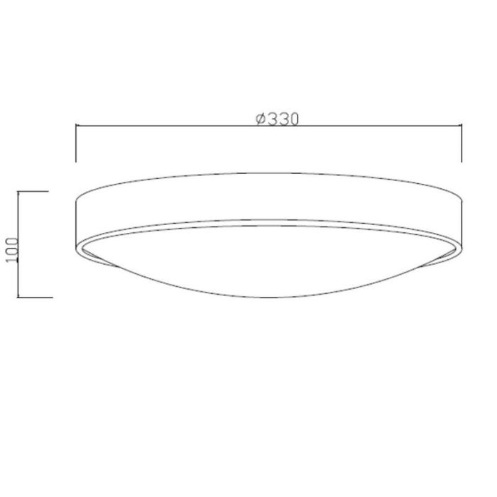 White flush ceiling light modern, Lex
