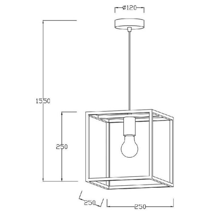 Black pendant light modern, Arthur