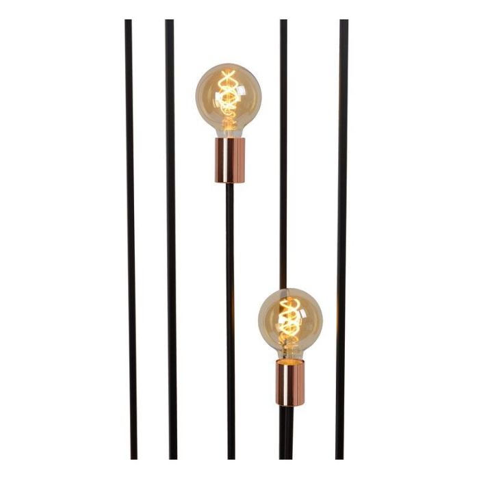 Copper floor lamp modern, Arthur, with switch