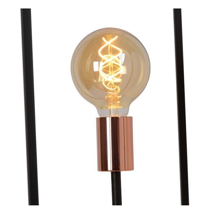 Copper floor lamp modern, Arthur, with switch
