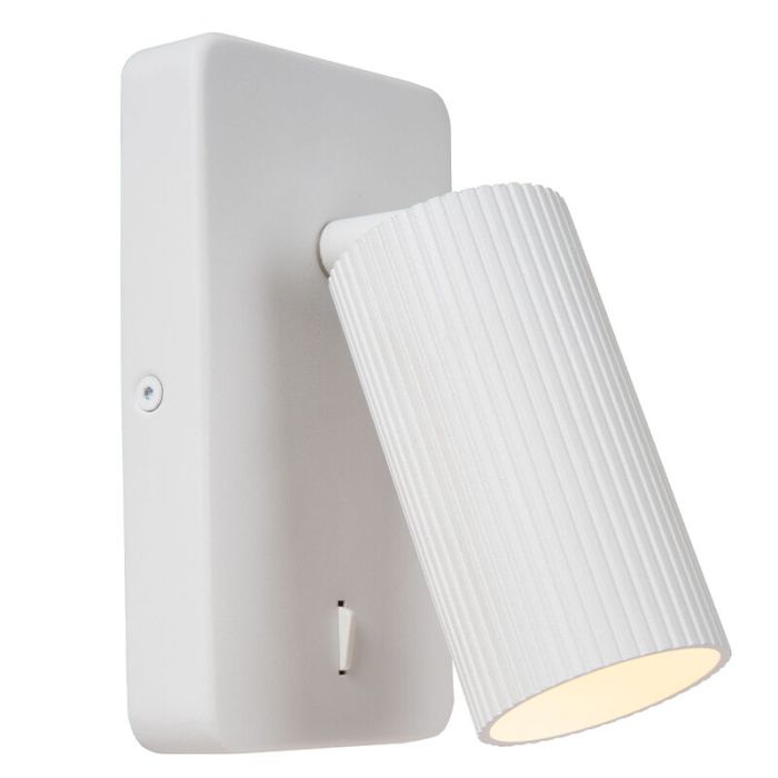 White wall spotlight modern, Clubs, with switch