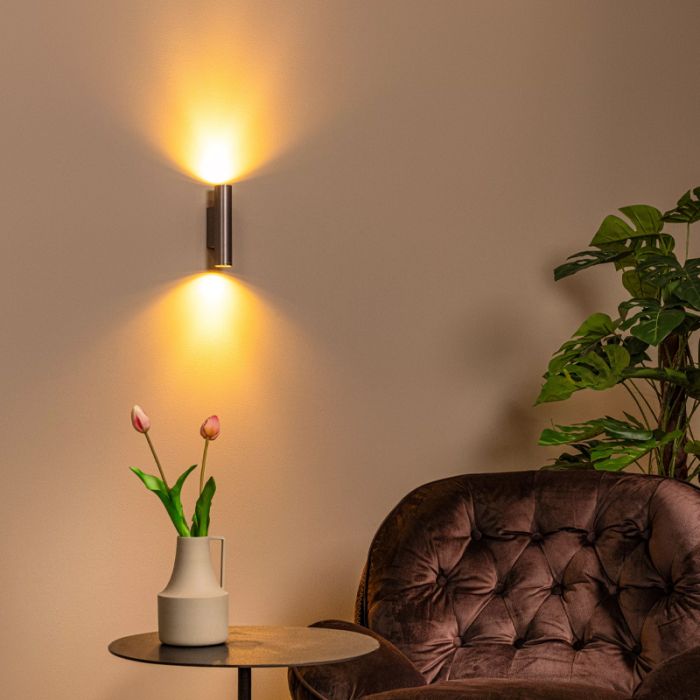 Grey up down wall light modern, Dupla