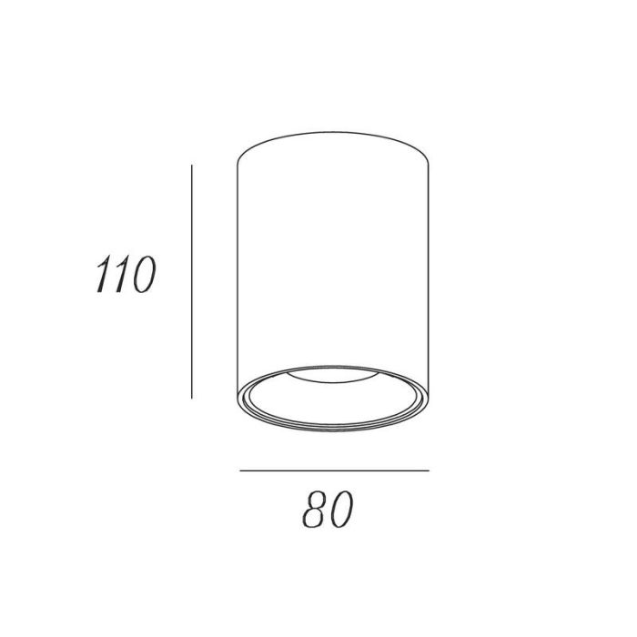 White surface mounted downlight modern, Bentoo