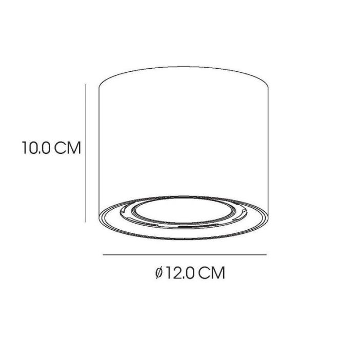 Black ceiling spotlight modern, Fedler