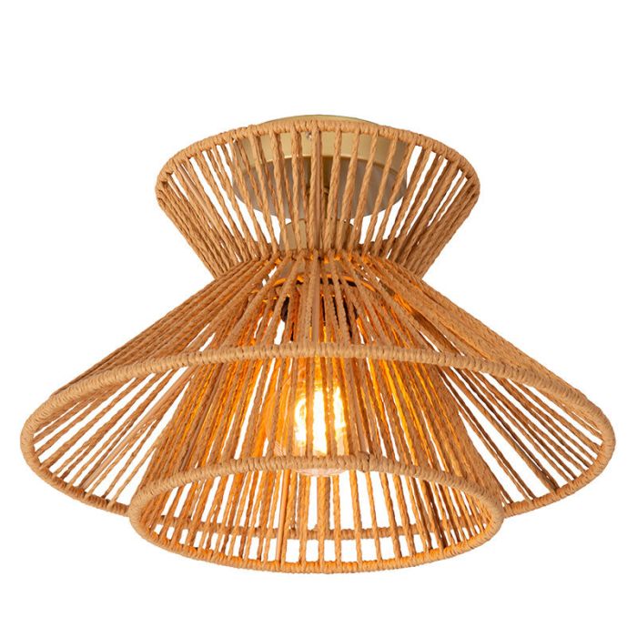 Rattan ceiling light brown, Tasman