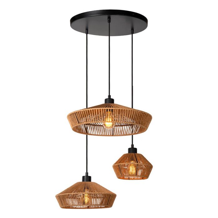 Rattan pendant light wood, Yunkai