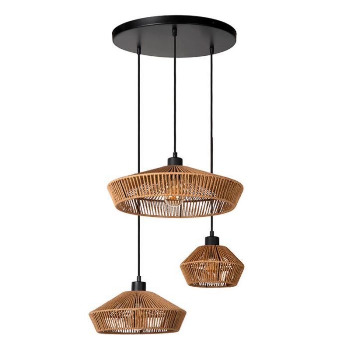 Rattan pendant light wood, Yunkai