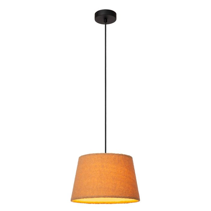 Yellow pendant light vintage, Woolly