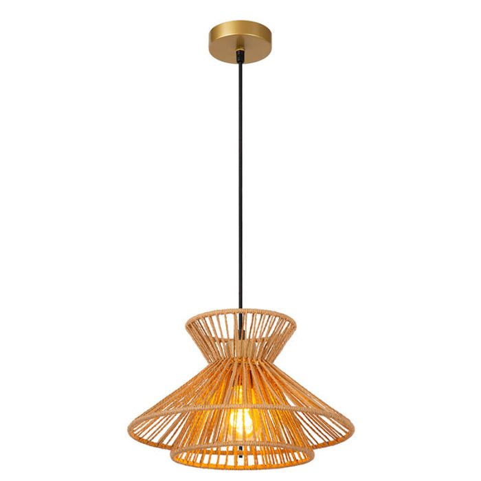 Rattan pendant light brown, Tasman